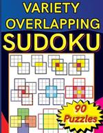 Variety Overlapping Sudoku 90 Puzzles: medium to hard dificulty level