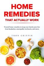 Home Remedies That Actually Work: Trusted home remedies to keep your family pain-free from headaches, neuropathy, toothache, and more.