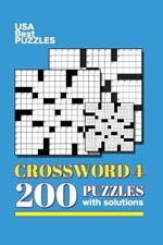 USA Best Crosswords 4: 200 Puzzles Easy, Medium to Hard for Adults with solutions