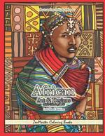 African Art and Designs Adult Coloring Book Left Handed Edition: A Coloring Book Designed for Lefties Inspired by African Art And Culture for Stress Relief and Relaxation