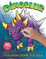 Dinosaur Coloring Book for Kids: 50+ Engaging Pages with Baby Dinos Playing Soccer, Football, Basketball, Swimming, Martial Arts, Skateboarding, and More to Boost Art Skills and Enhance Color Vision