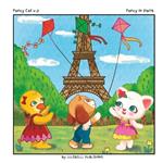 Fancy Cat v.3 - Fancy in Paris: Fun and Easy Coloring Book for All Ages