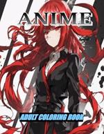 Anime: Adult coloring book