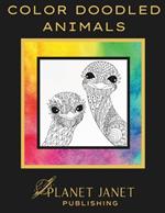 Color Doodled Animals: 50 Artful and Original Designs