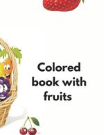 Colored book with fruits