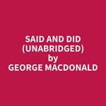 Said and Did (Unabridged)