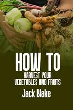 How To Harvest Your Vegetables And Fruits
