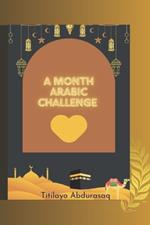 A month Arabic challenge: English to Arabic