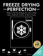 Freeze Drying Perfection: Water & Fat Percentages for over 2,500 Meat, Seafood, Poultry, and Dairy Foods