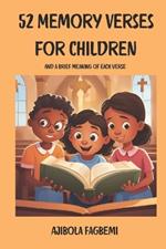 52 Memory Verses For Children