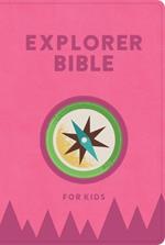 KJV Explorer Bible for Kids, Bubble Gum Leathertouch, Indexed: Placing God's Word in the Middle of God's World