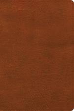 CSB Giant Print Single-Column Bible, Burnt Sienna Leathertouch