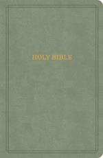 KJV Large Print Personal Size Reference Bible, Sage Suedesoft Leathertouch, Indexed