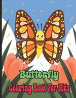 Butterfly Coloring Book For Kids: unique butterfly coloring pages
