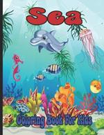 Sea Coloring Book For Kids: Fun and Educational Kids Age 8-12 Coloring Book Featuring Dolphins