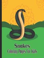Snakes Coloring Pages For Kids: Unique Snake Illustrations For Toddlers