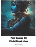 1 Page Bhagwad Gita With Art Visualizations: English