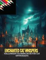Enchanted Cat Whispers: Halloween Coloring Book for Cat Enthusiasts, 50 pages, 8x11 inches