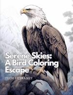 Serene Skies: A Bird Coloring Escape