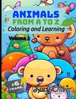 Animals - From A to Z - Coloring and Learning!: Volume 2