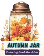 Autumn jar coloring book for adult