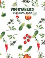 Vegetables coloring book for kids: including corn, mushroom, banana