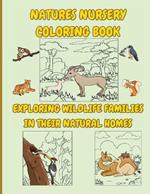 Nature's Nursery Coloring Book: Exploring Wildlife Families in their Natural Homes for Kids 4-8