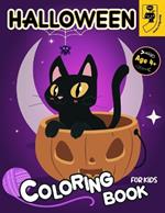 Halloween Coloring Book for Kids: Cute Horror Spooky Chibi Coloring Pages for Kids, Toddler