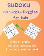 Sudoku: 60 sudokus puzzles for kids