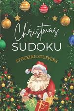 Stocking Stuffers for Adults: Christmas Sudoku - Easy, Medium & Hard Puzzles Fun Holiday Activity Book for Adults