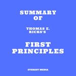 Summary of Thomas E. Ricks's First Principles