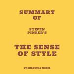 Summary of Steven Pinker's The Sense of Style