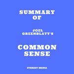 Summary of Joel Greenblatt's Common Sense