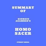 Summary of Giorgio Agamben's Homo Sacer