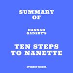 Summary of Hannah Gadsby's Ten Steps to Nanette