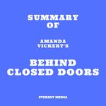 Summary of Amanda Vickery's Behind Closed Doors