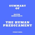 Summary of David Benatar's The Human Predicament