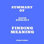 Summary of David Kessler's Finding Meaning