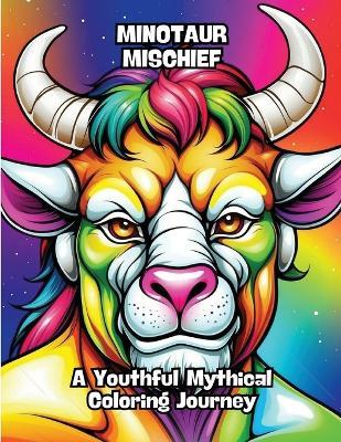 Minotaur Mischief: A Youthful Mythical Coloring Journey - Contenidos Creativos - cover