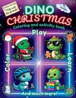 DINO CHRISTMAS. Toto and his friends: Christmas dinosaur coloring book with disabilities and story about diversity for children from 2 years, maze games, finding differences, music, friendship, values.