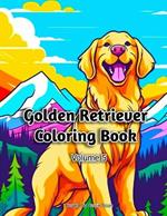 Golden Retriever Coloring Book: Volume 5