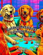 Golden Retriever Coloring Book: Volume 7