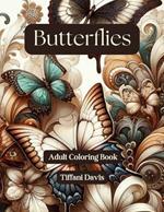 Butterflies: Adult Coloring Book