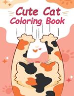 Cute Cat Coloring Book: simple designs