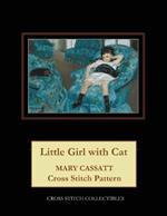 Little Girl with Cat: Mary Cassatt Cross Stitch Pattern