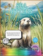 Sea Otters, kids 4-12, aquatic life coloring book: Educational Coloring Book