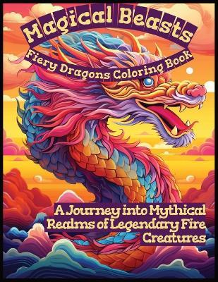 Magical Beasts: A Fiery Dragons Coloring Book: A Journey into Mythical Realms of Legendary Fire Creatures - Dee Blue - cover