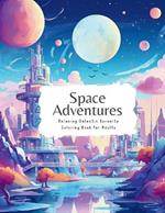 Space Adventures: Relaxing Galactic Serenity Coloring Book for Adults Planets, Astronauts, Spaceships