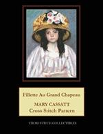 Fillette Au Grand Chapeau: Mary Cassatt Cross Stitch Pattern