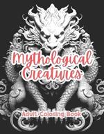 Mythological Creatures Adult Coloring Book Grayscale Images By TaylorStonelyArt: Volume I